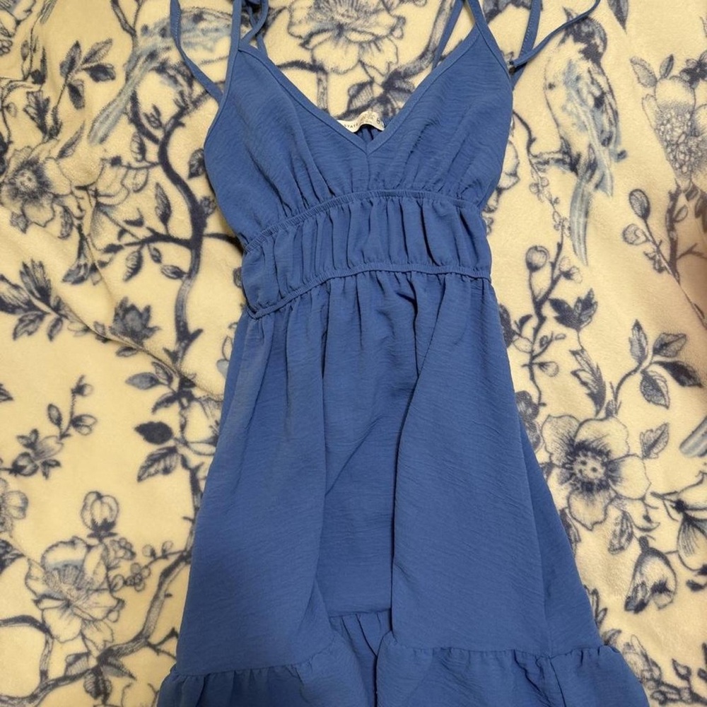Altar'd State Periwinkle Blue Spaghetti Strap Mini Dress